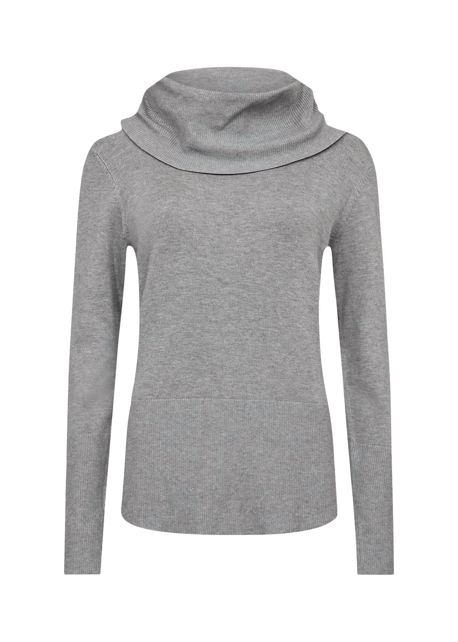 Dollie Cowl Neck Sweater In Grey