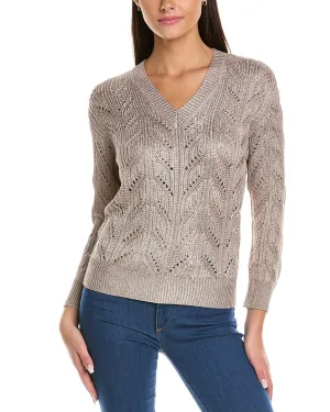 Elie Tahari Pointelle Sweater