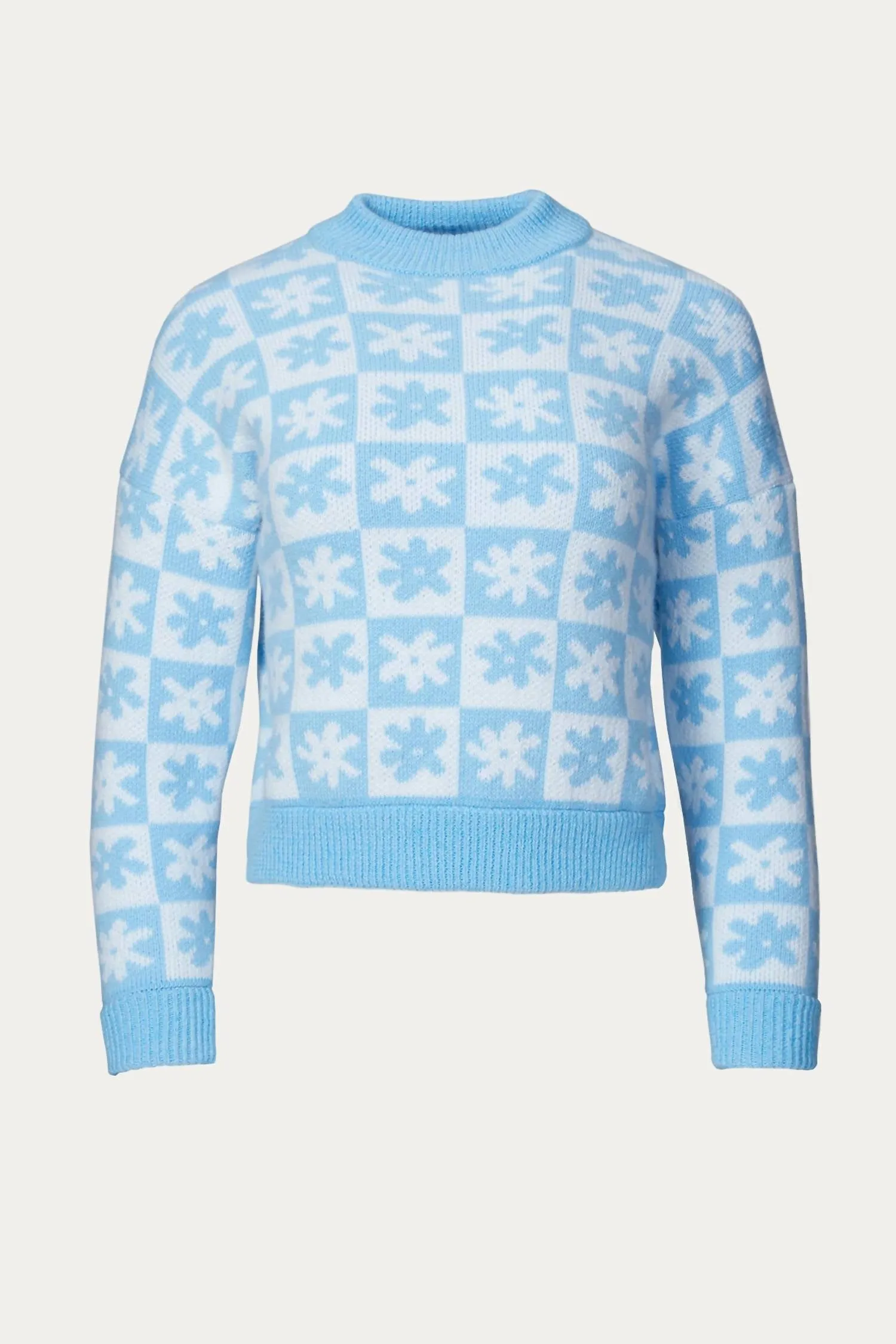 Emma Sweater In Blue/white