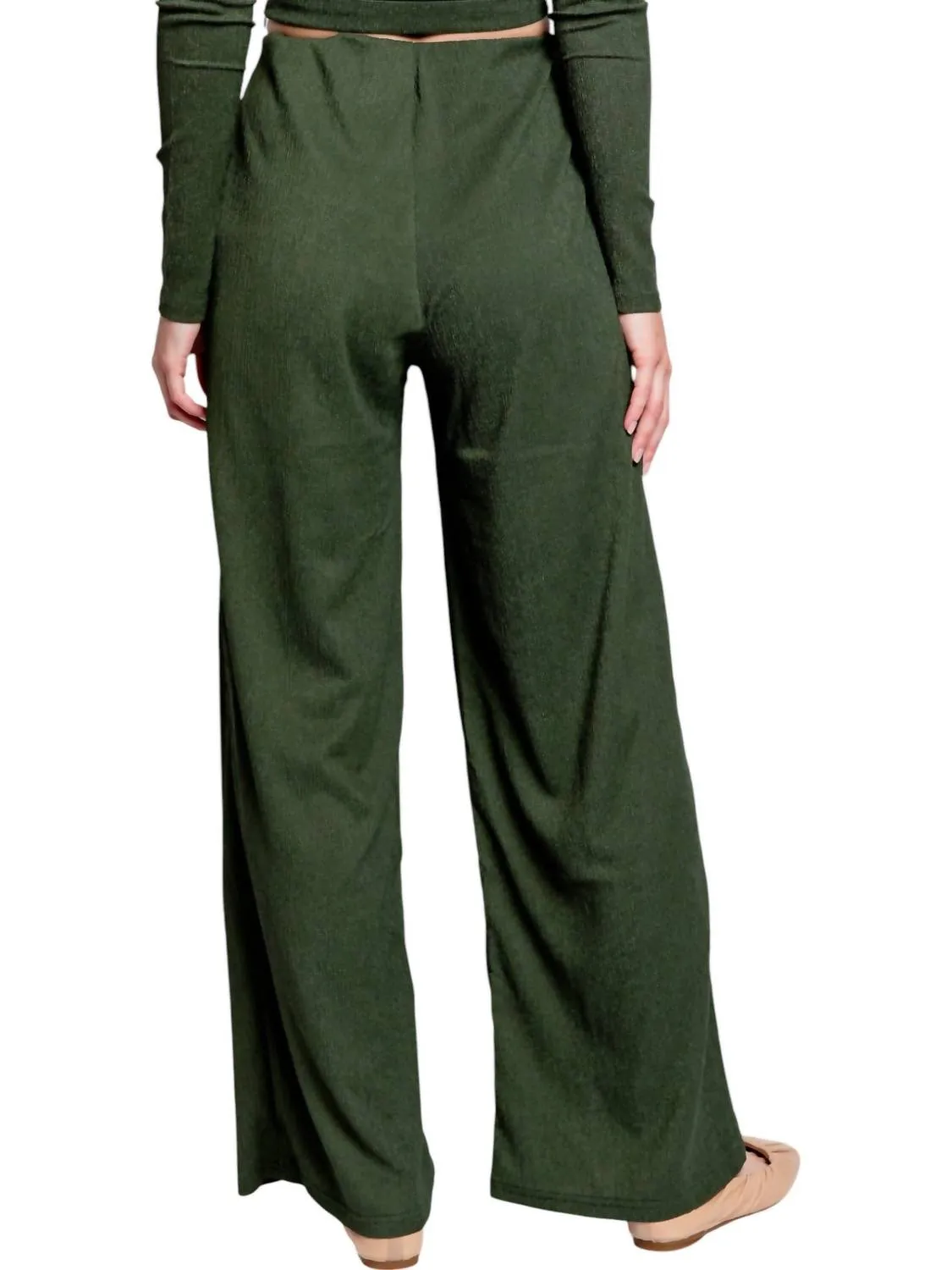 Emmerson Wide Leg Pants In Green