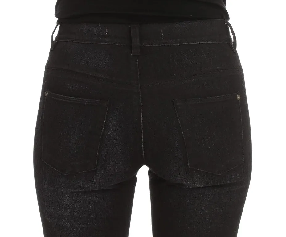Ermanno Scervino  Cotton Blend Slim Fit Bootcut Women's Jeans