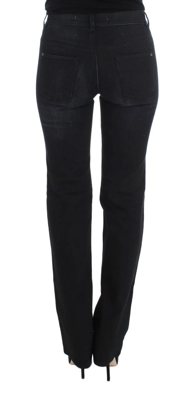 Ermanno Scervino  Cotton Blend Slim Fit Bootcut Women's Jeans