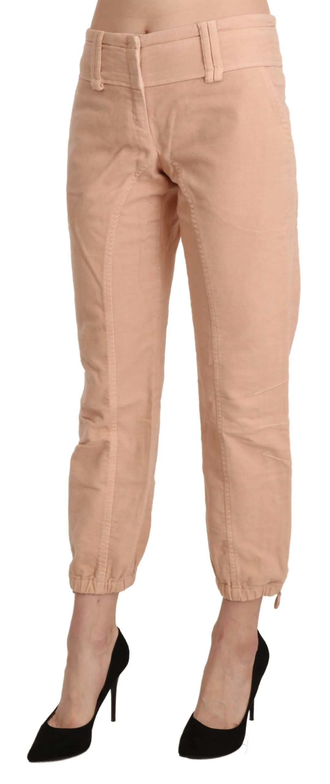 Ermanno Scervino  Mid Waist Cropped Cotton Trouser Women's Pants