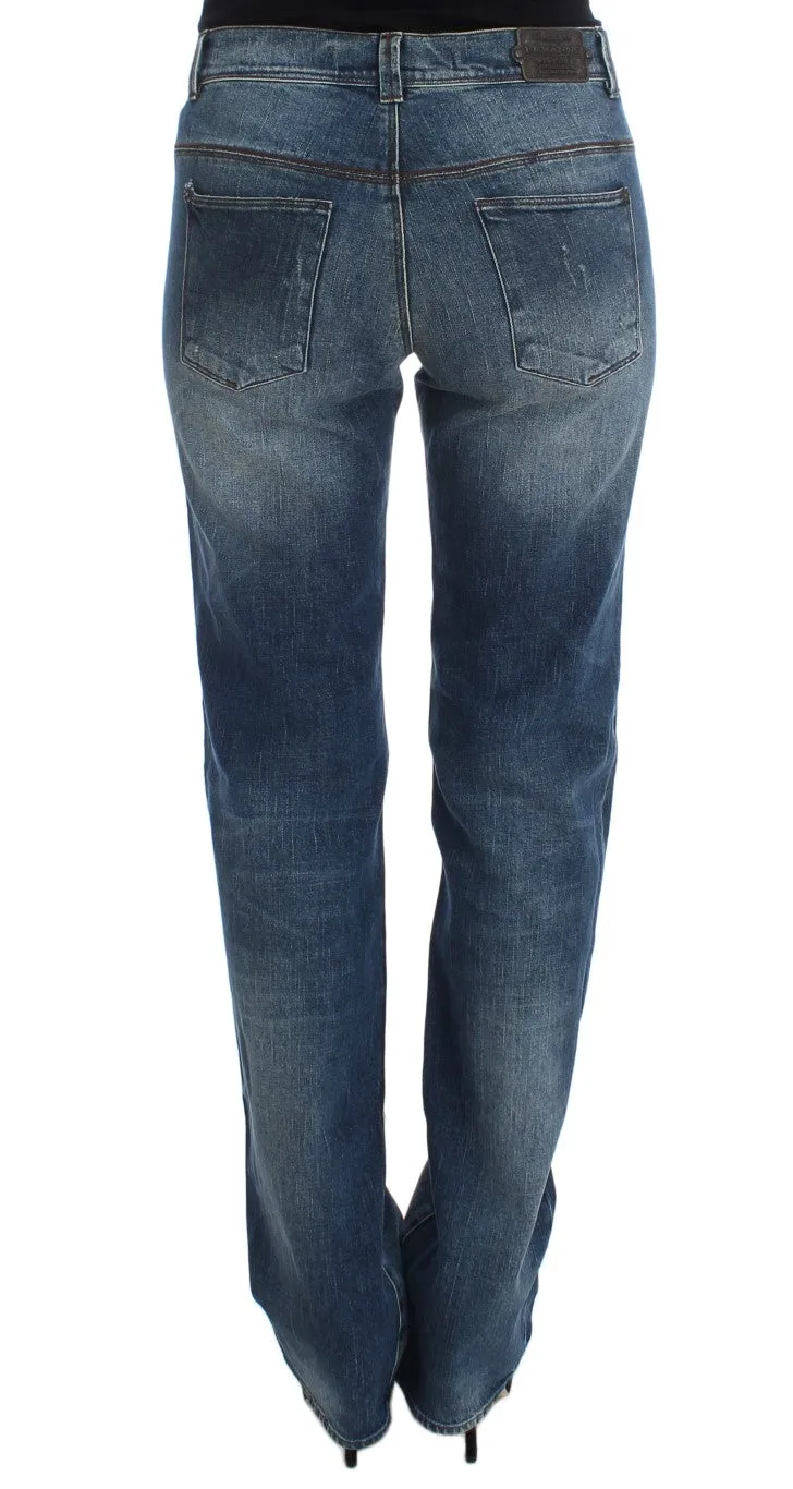 Ermanno Scervino  Wash Cotton Blend Slim Fit Women's Jeans