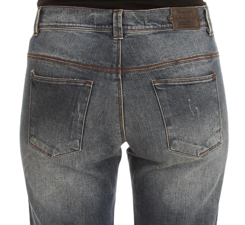Ermanno Scervino  Wash Cotton Blend Slim Fit Women's Jeans