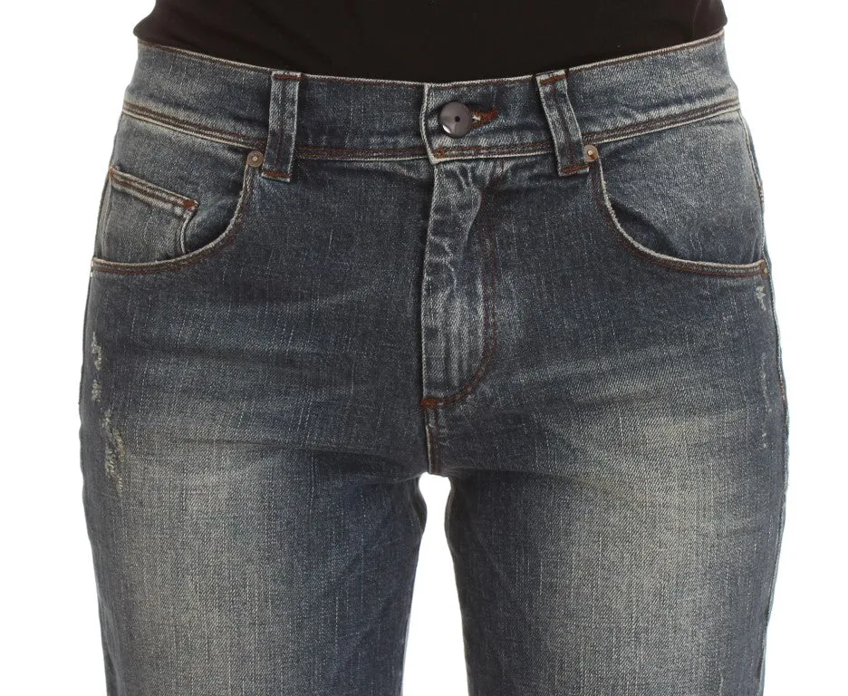 Ermanno Scervino  Wash Cotton Blend Slim Fit Women's Jeans