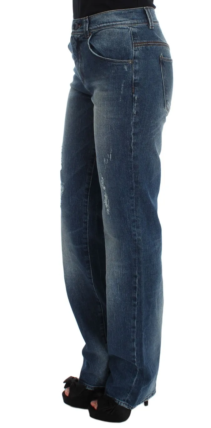 Ermanno Scervino  Wash Cotton Blend Slim Fit Women's Jeans