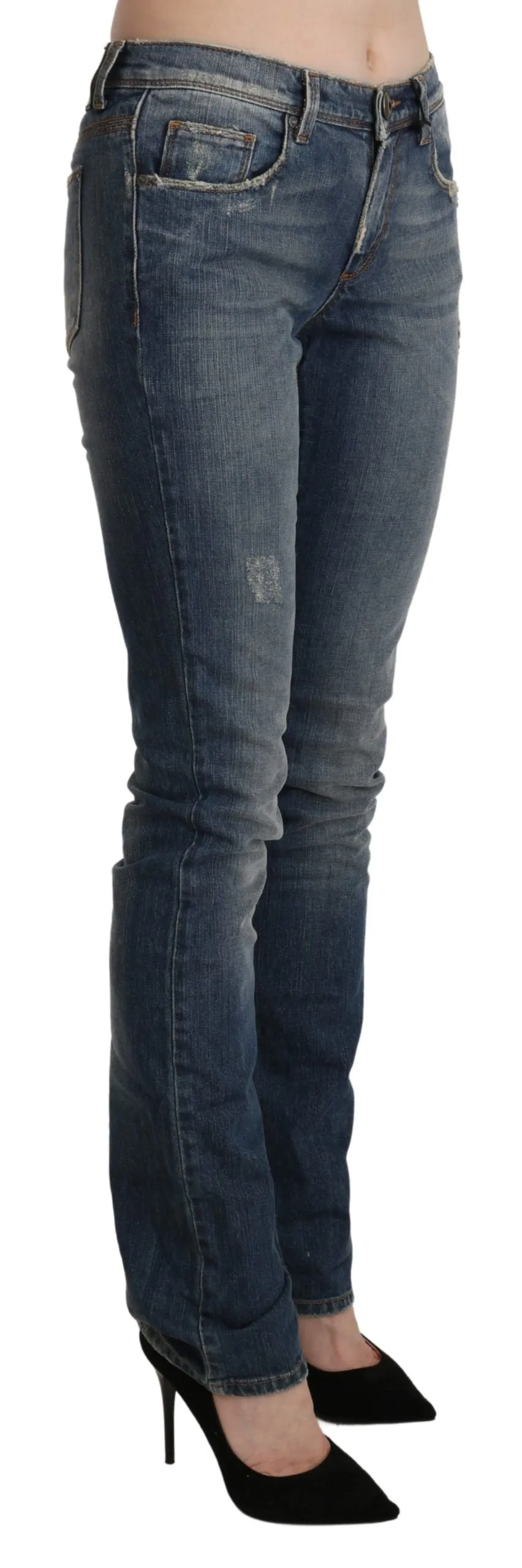 Ermanno Scervino  Washed Mid Waist Skinny  Women's Jeans