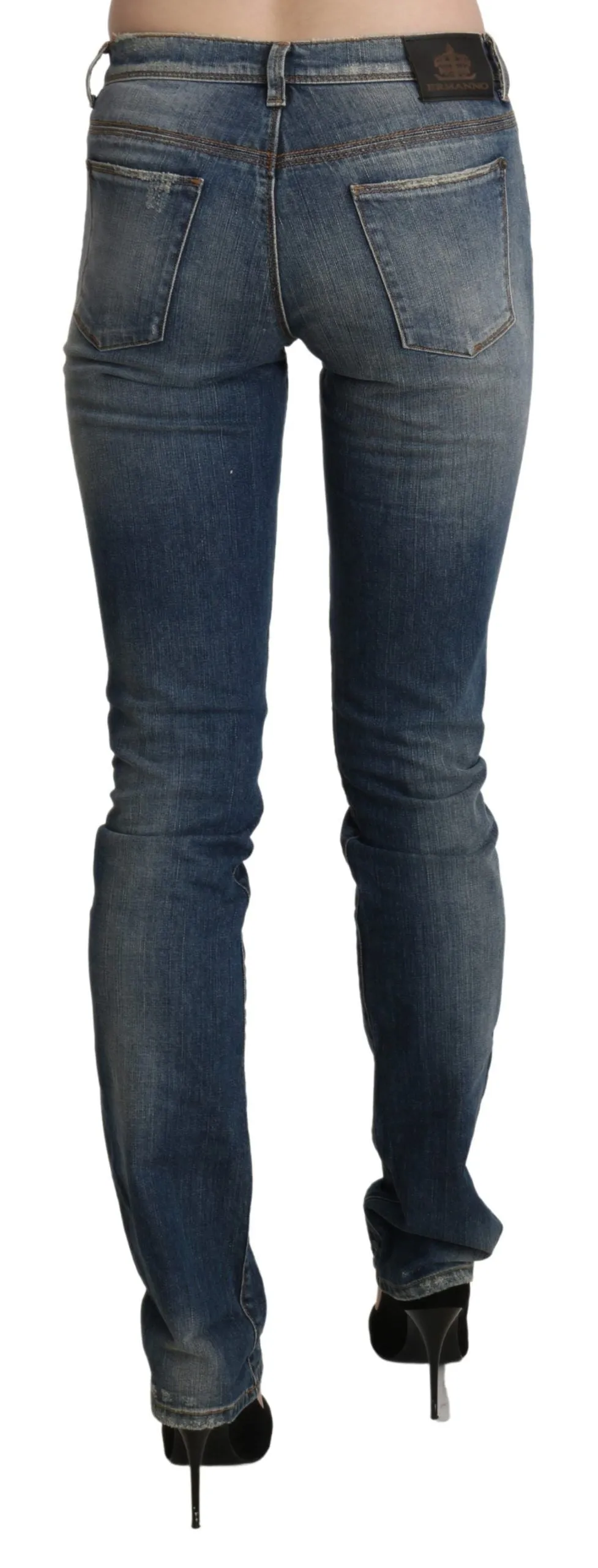 Ermanno Scervino  Washed Mid Waist Skinny  Women's Jeans
