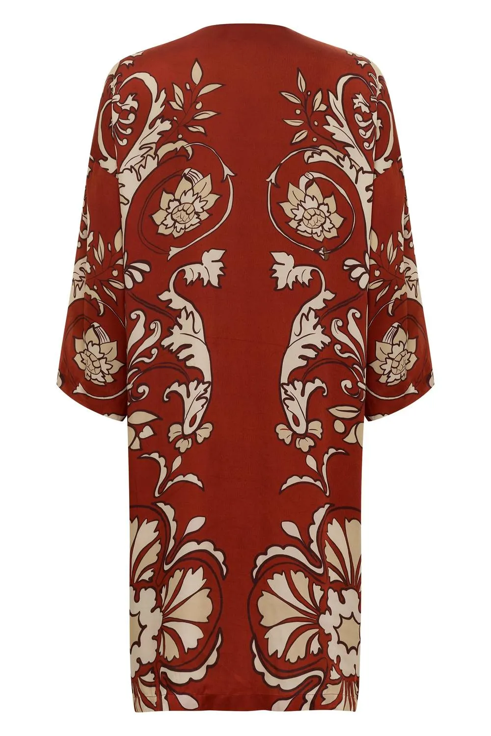 Eros Coat In Scroll Red