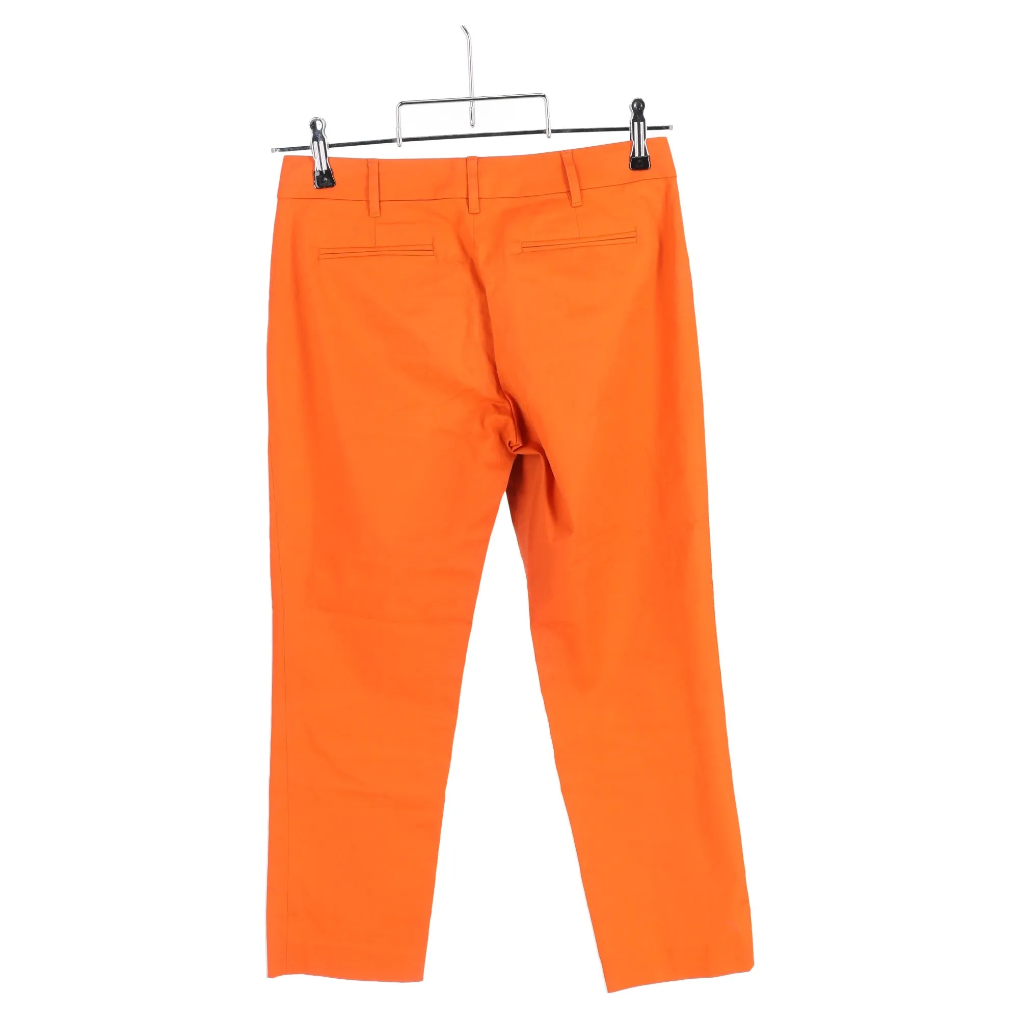 Etro Straight Leg Trousers in Orange Cotton