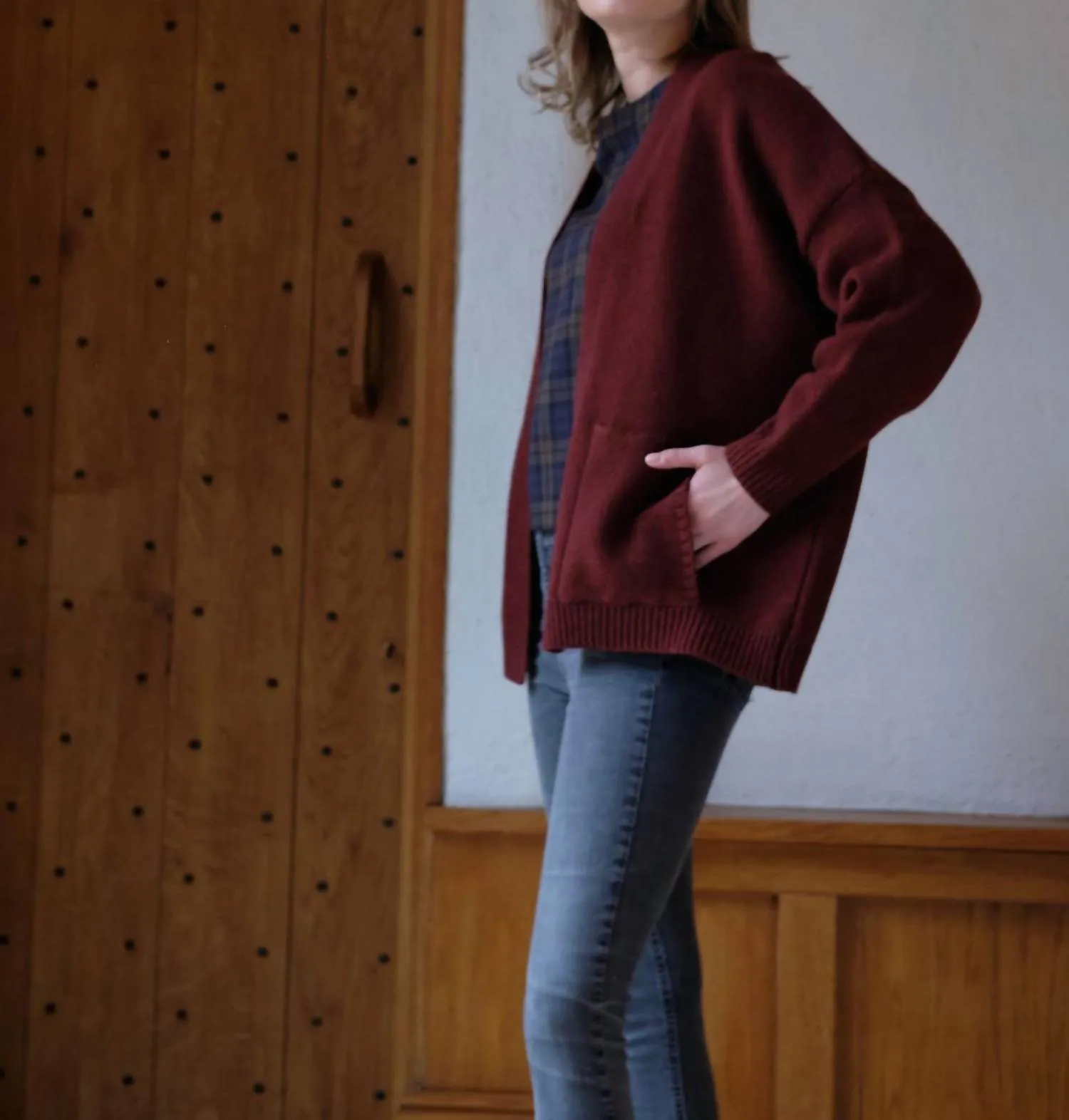 Eve Cardigan In Nebula Rust