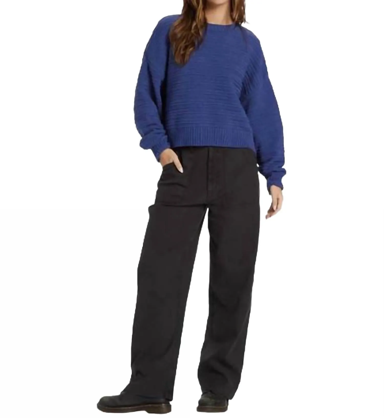 Evie Sweater In Sea Indigo