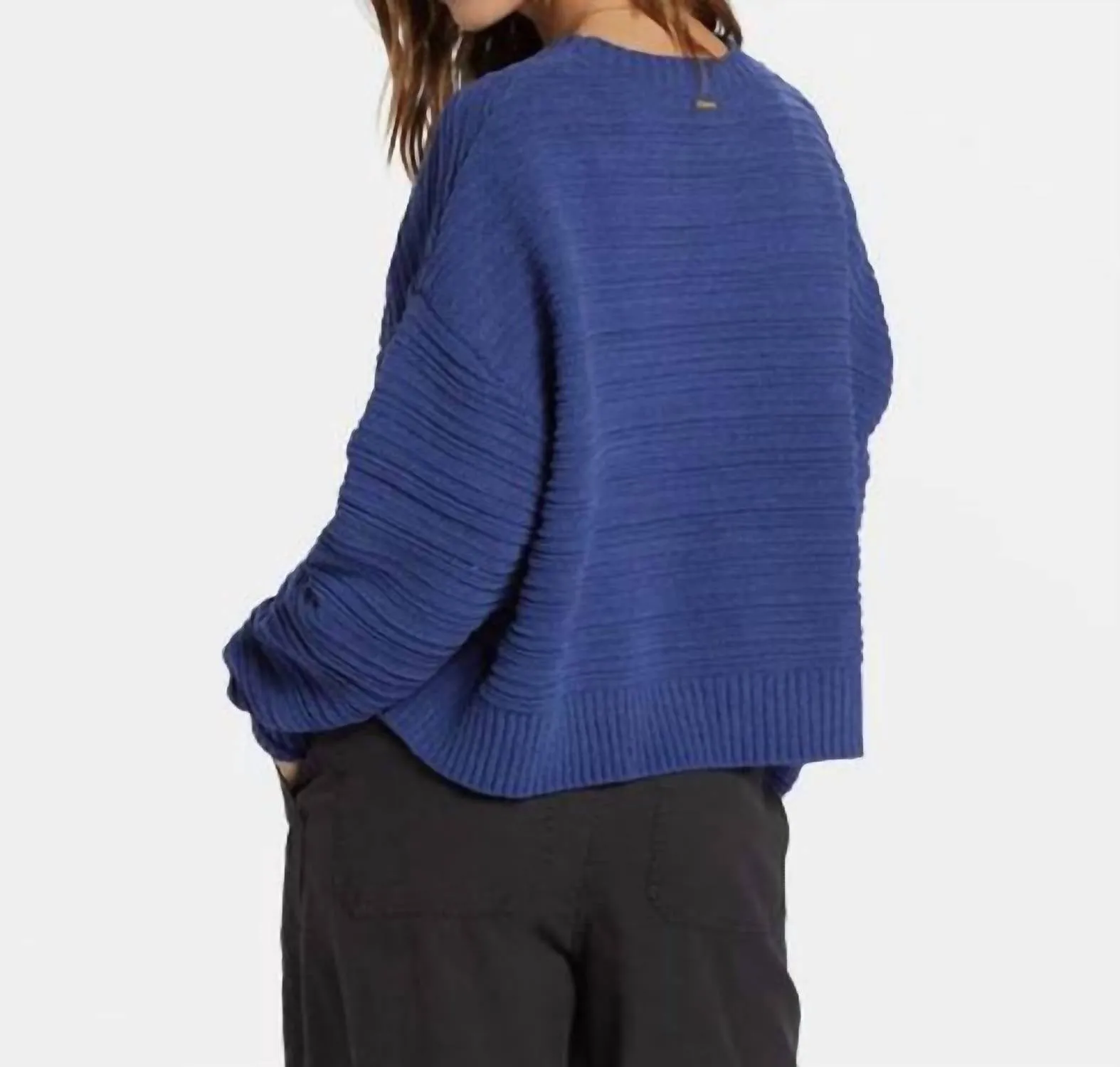 Evie Sweater In Sea Indigo