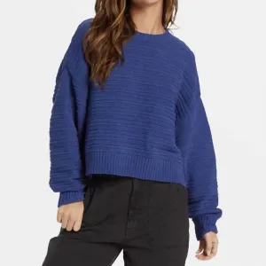 Evie Sweater In Sea Indigo