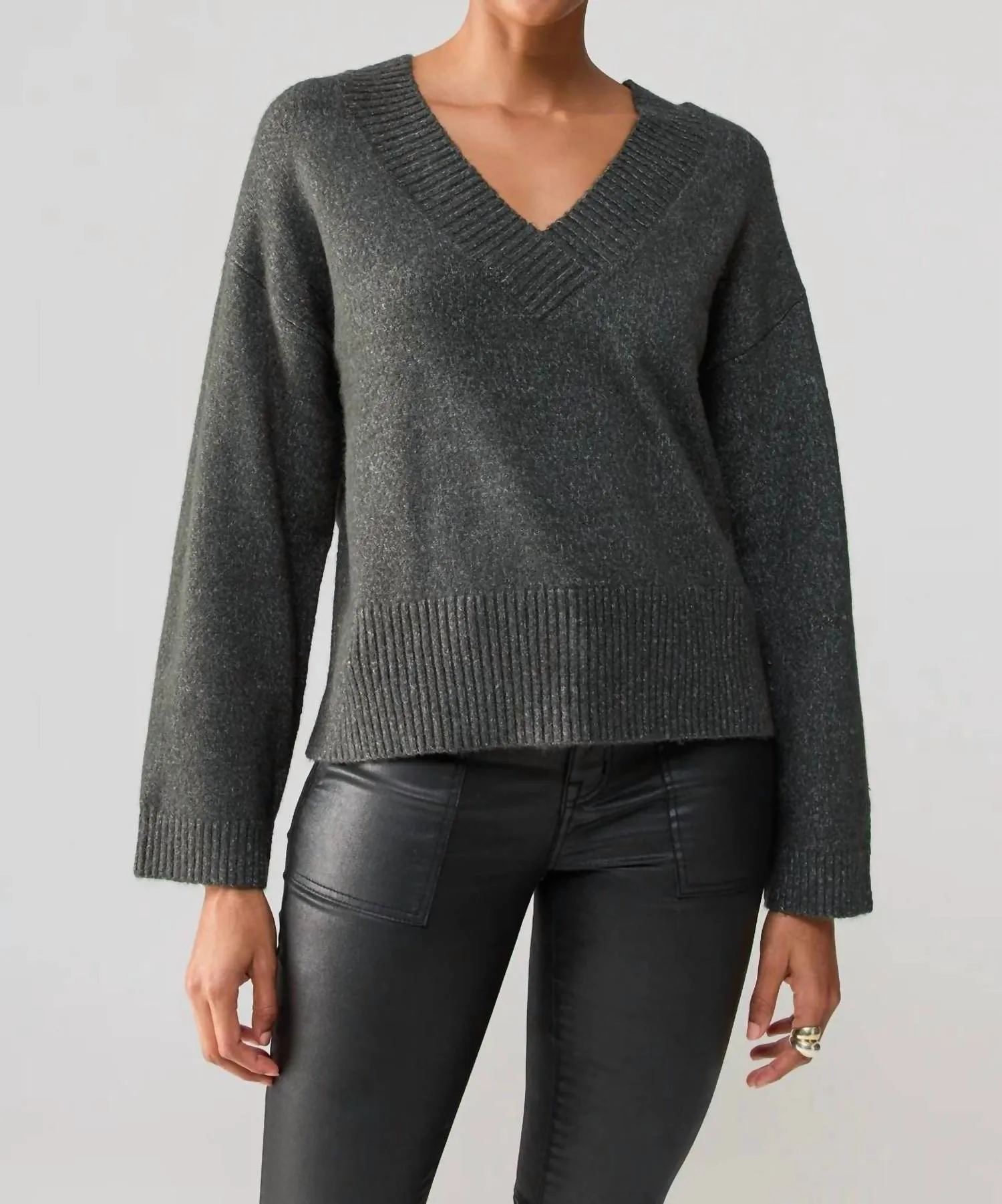 Favorite Season Sweater In Grey