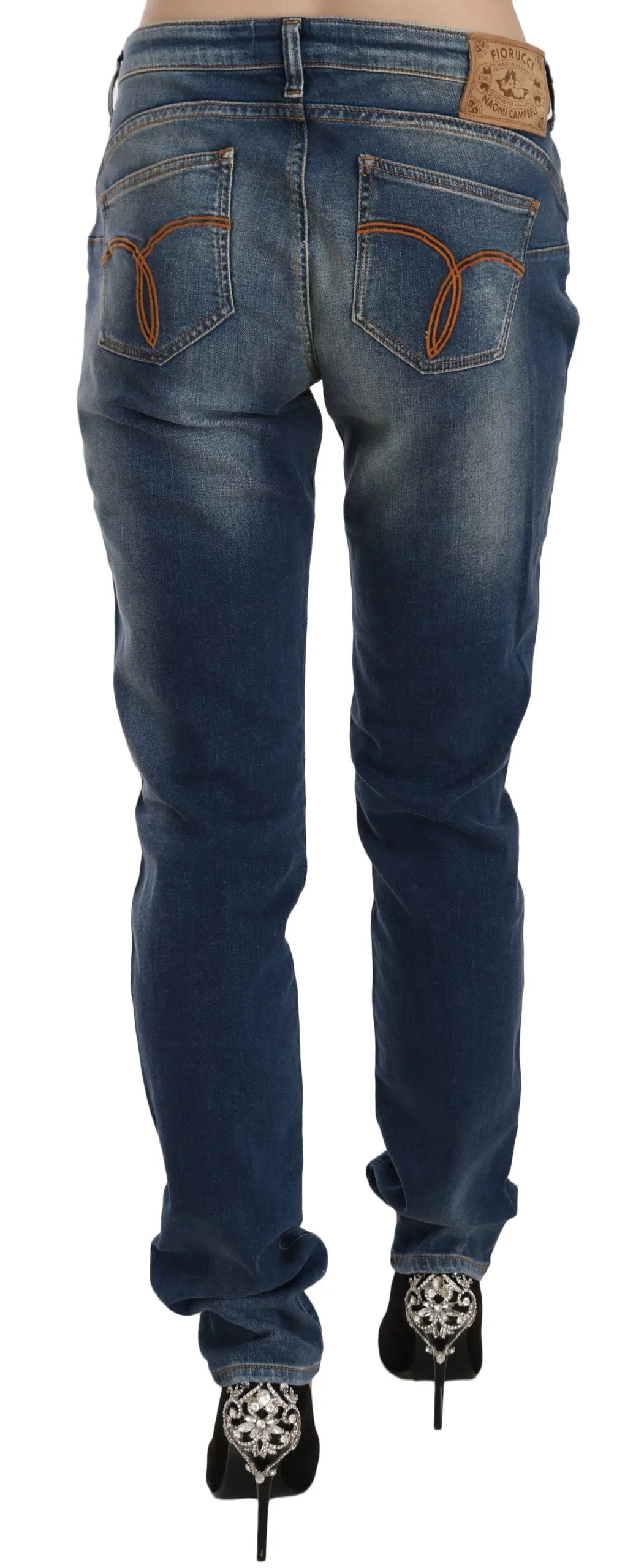 Fiorucci  Washed Mid Waist Slim Fit  Women's Jeans