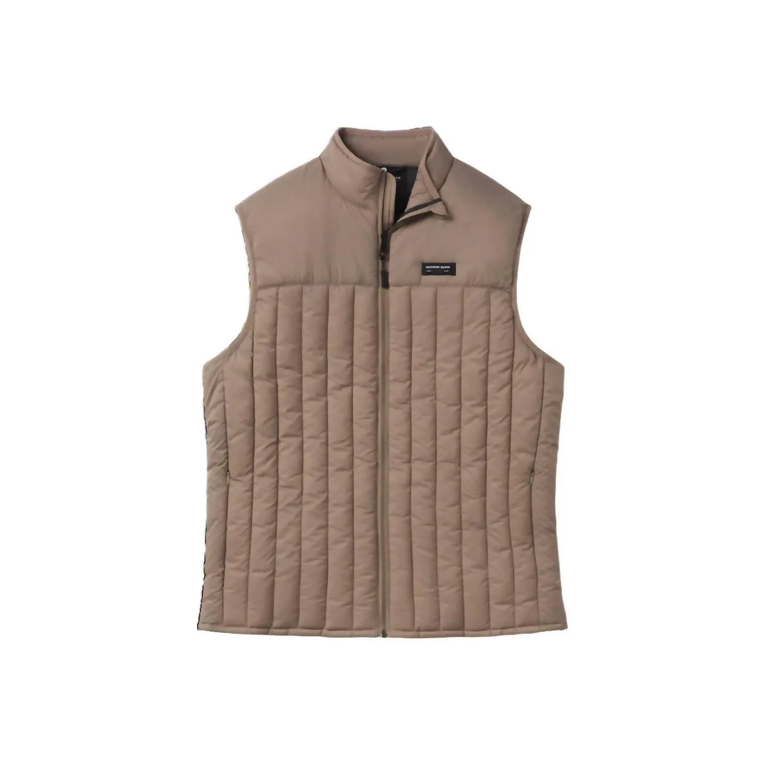 Flathead Performance Quilted Vest In Burnt Taupe