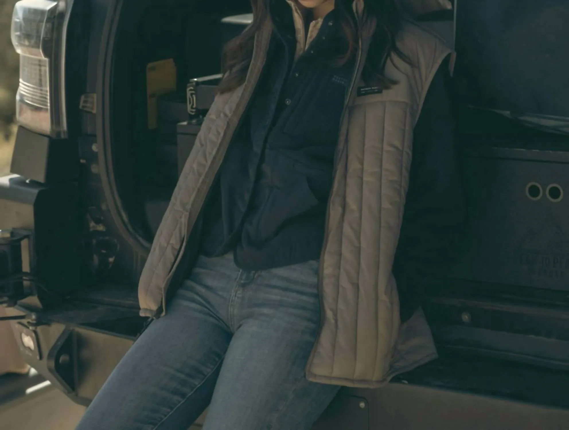 Flathead Performance Quilted Vest In Burnt Taupe