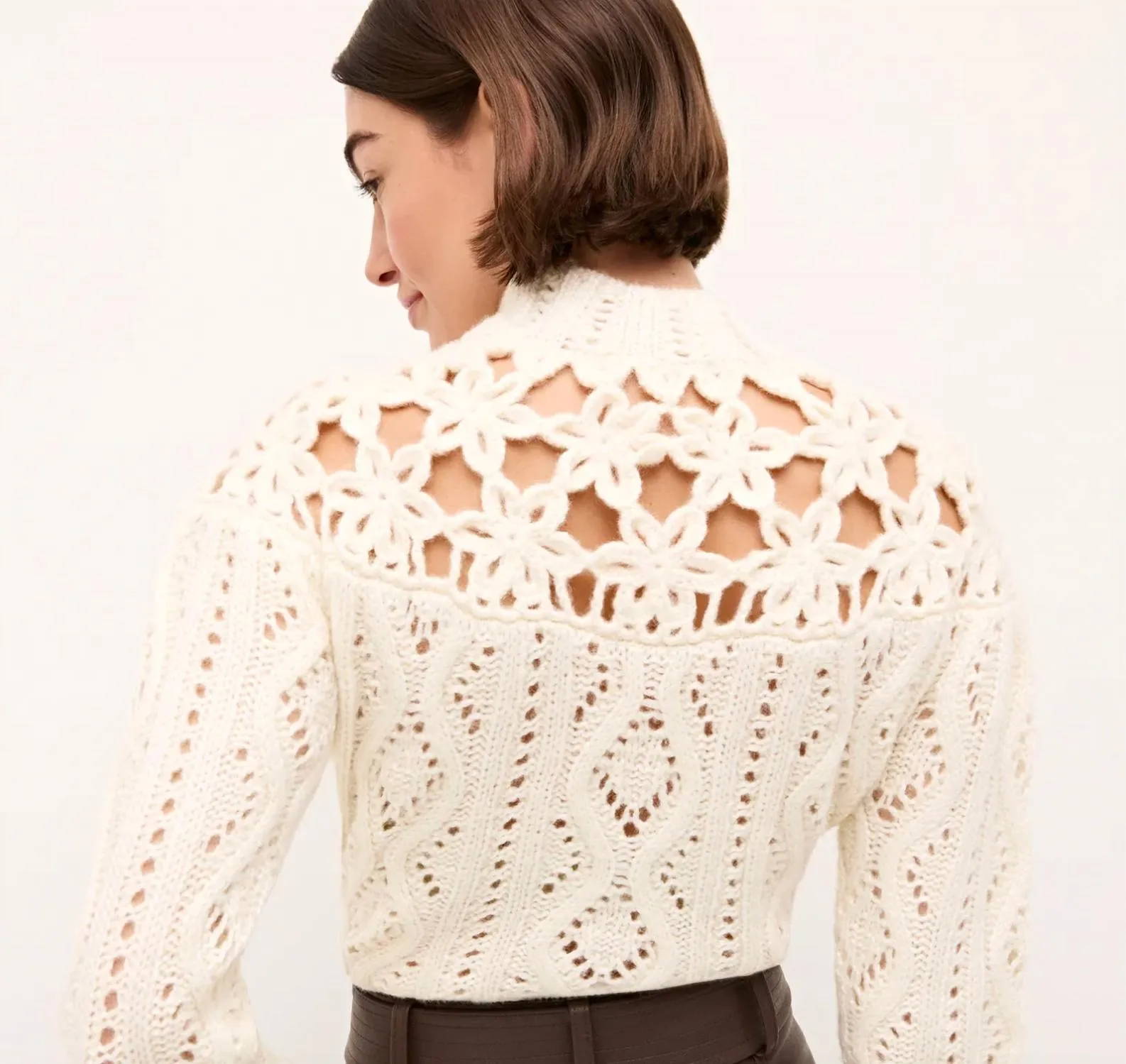 Flora Sweater In Winter White