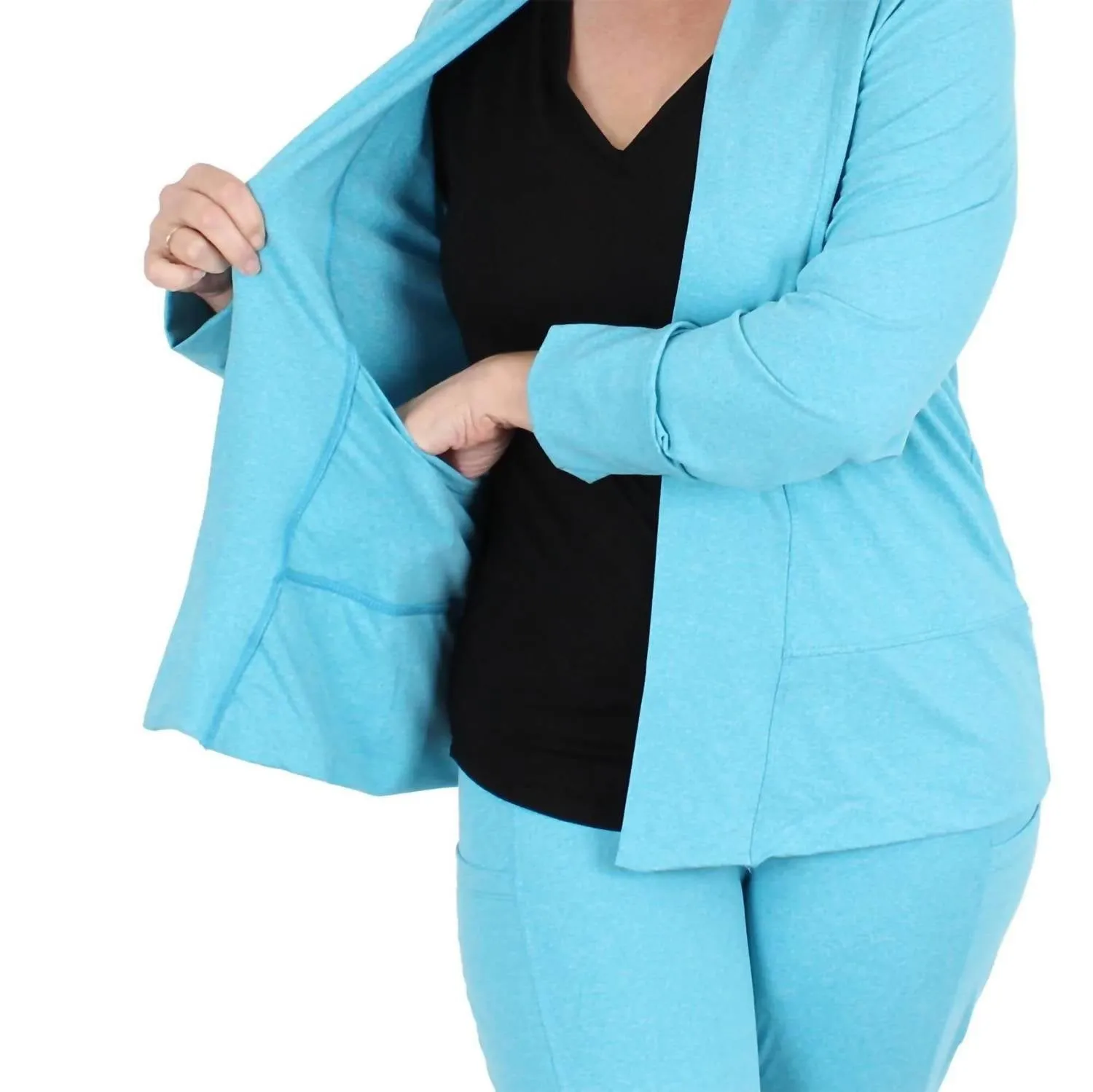 Flow Cardigan In Ocean
