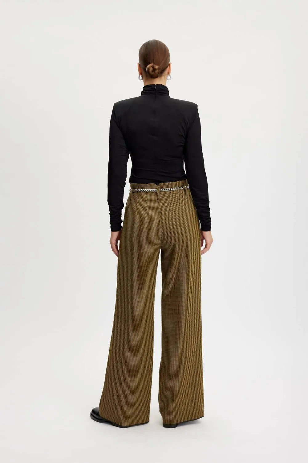 Fraya Pants In Amber Green Checks
