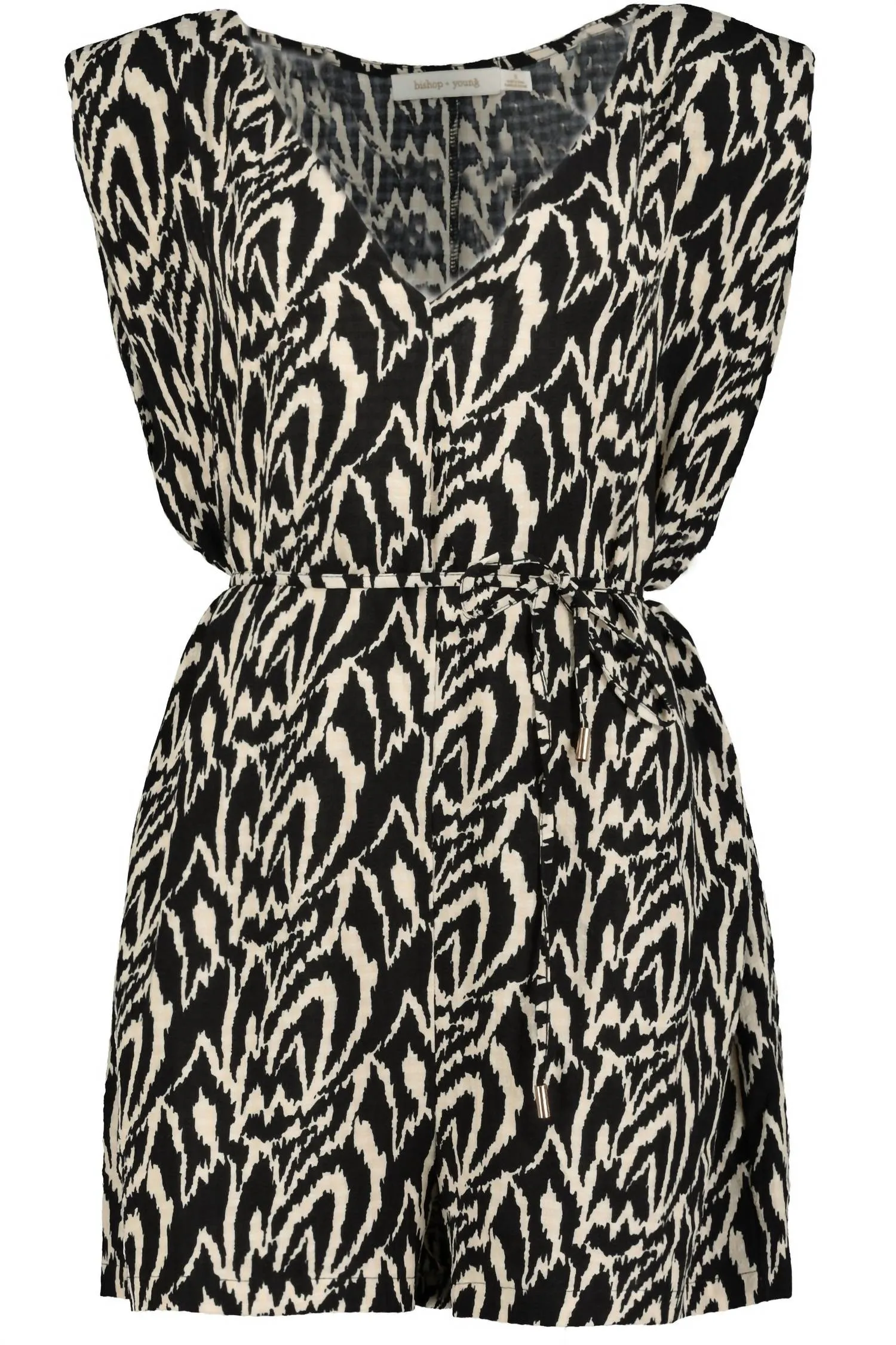 Freshly Minted Harlowe Romper In Bora Bora Print