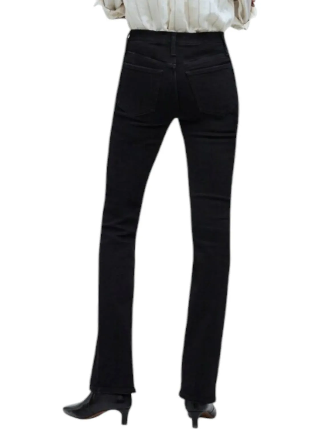 Full Length Kickout Jeans - Petite In Black