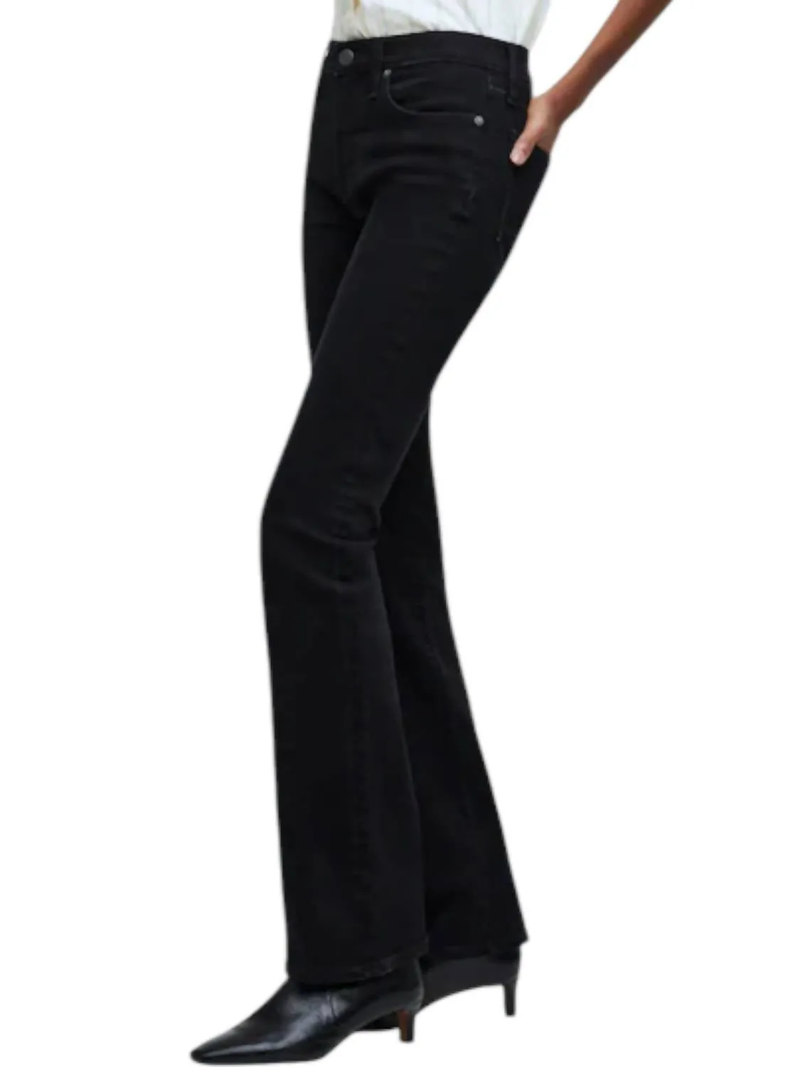 Full Length Kickout Jeans - Petite In Black
