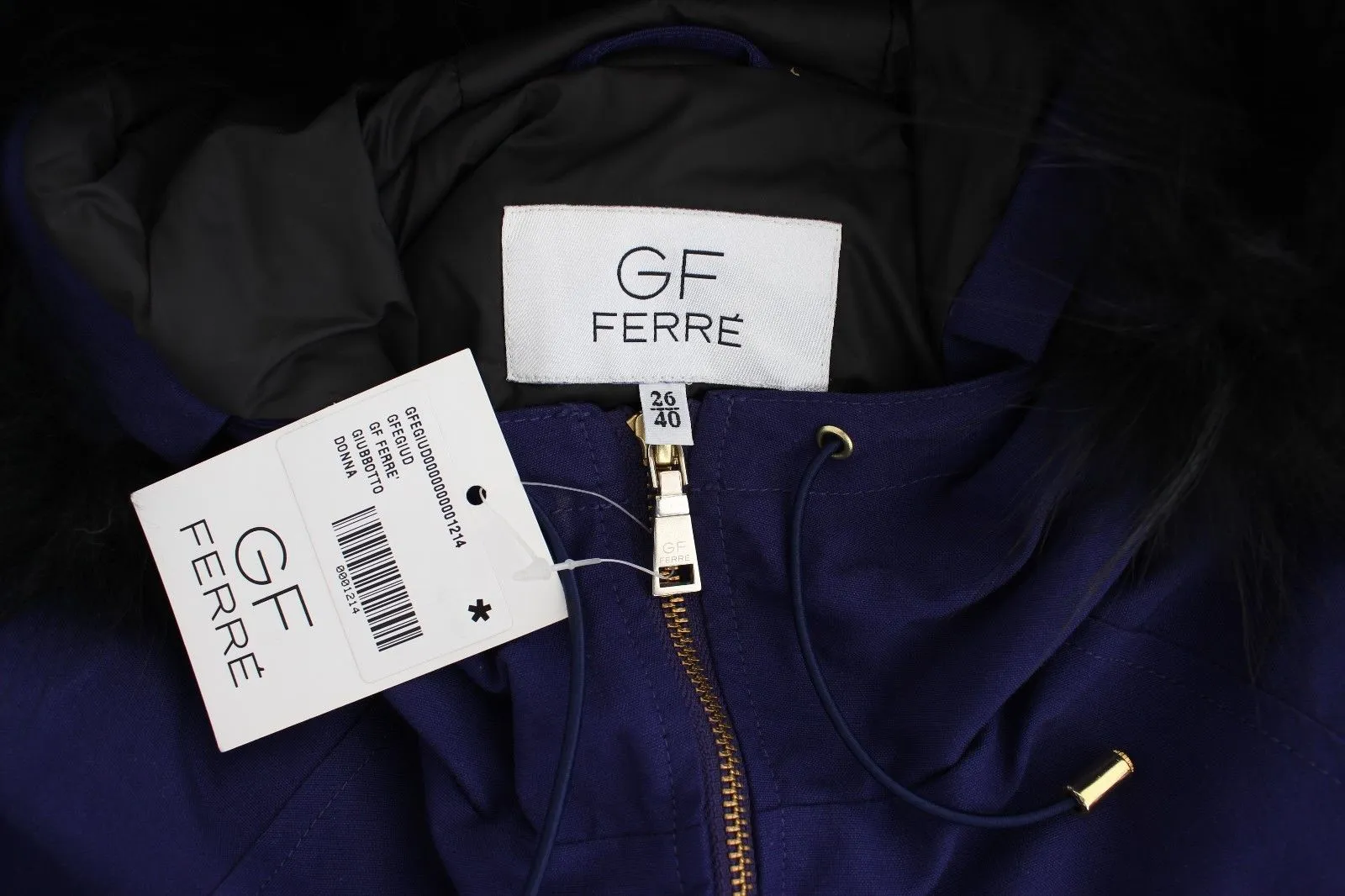 GF Ferre  Padded Jacket Hooded Short Women's K-Way