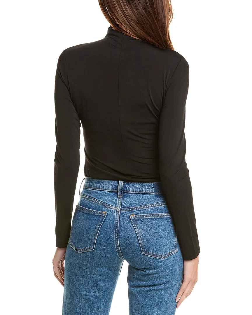 Gracia Turtleneck Bow Applique Top