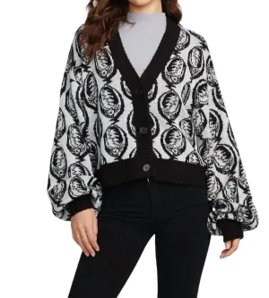 Grateful Dead Steal Your Face Cardigan In Bright White