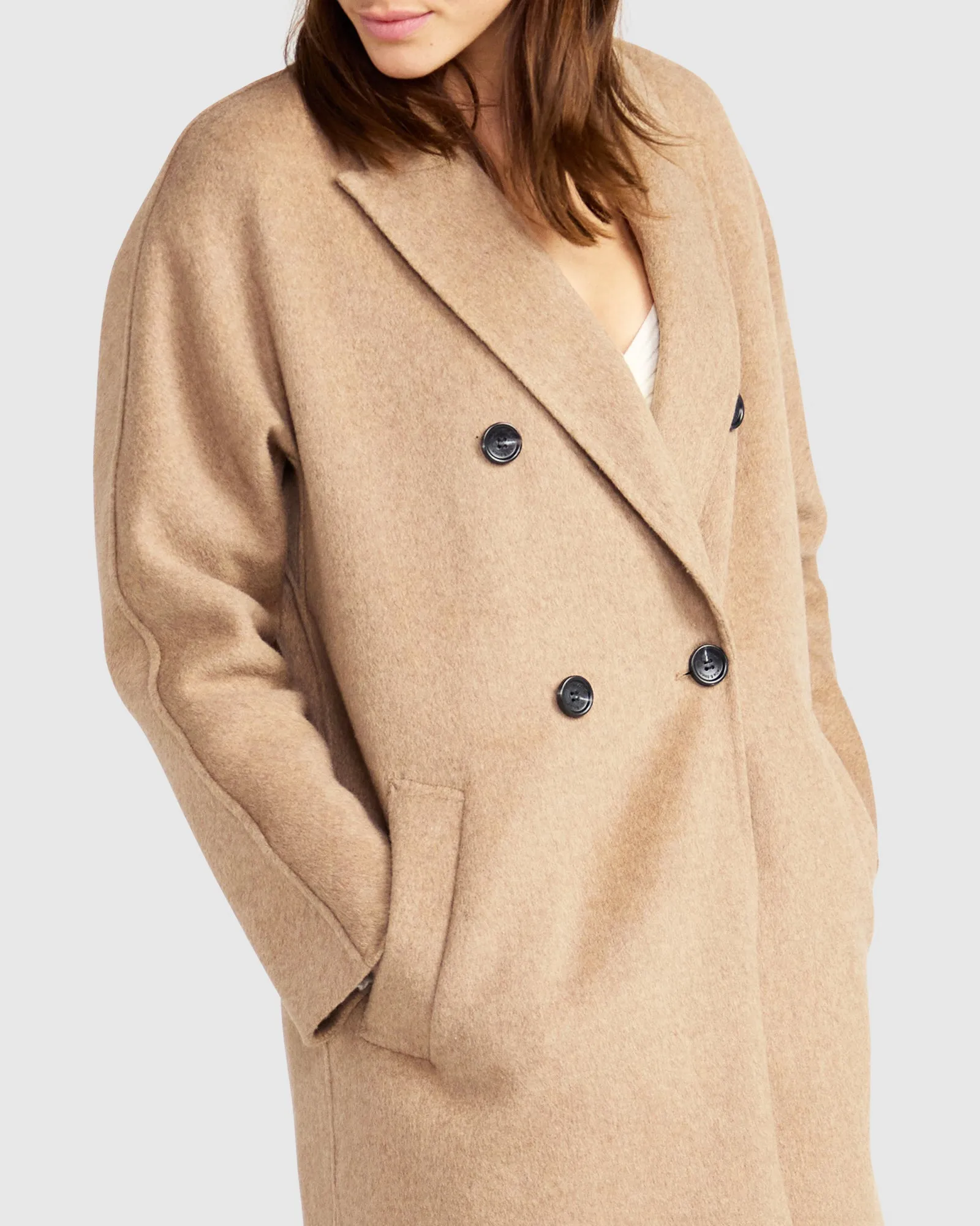 Guestlist Oversized Double Breasted Coat