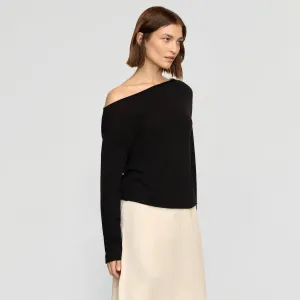 Hachi Tencel-Wool Off-Shoulder Sweater