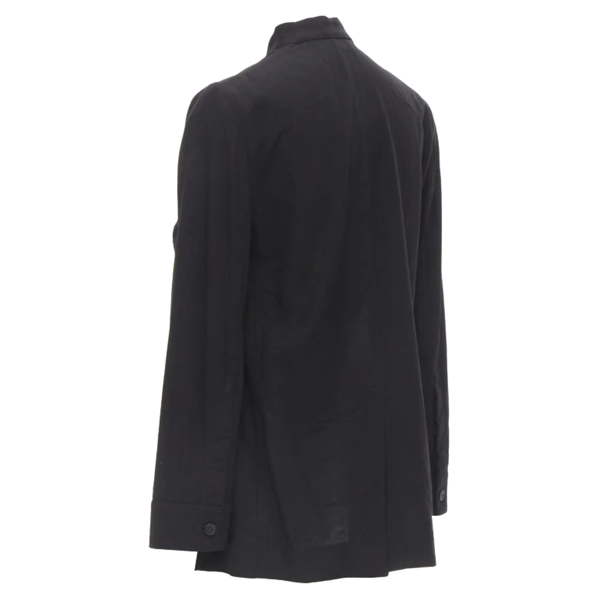 Haider Ackermann cotton p pockets mandarin collar jacket