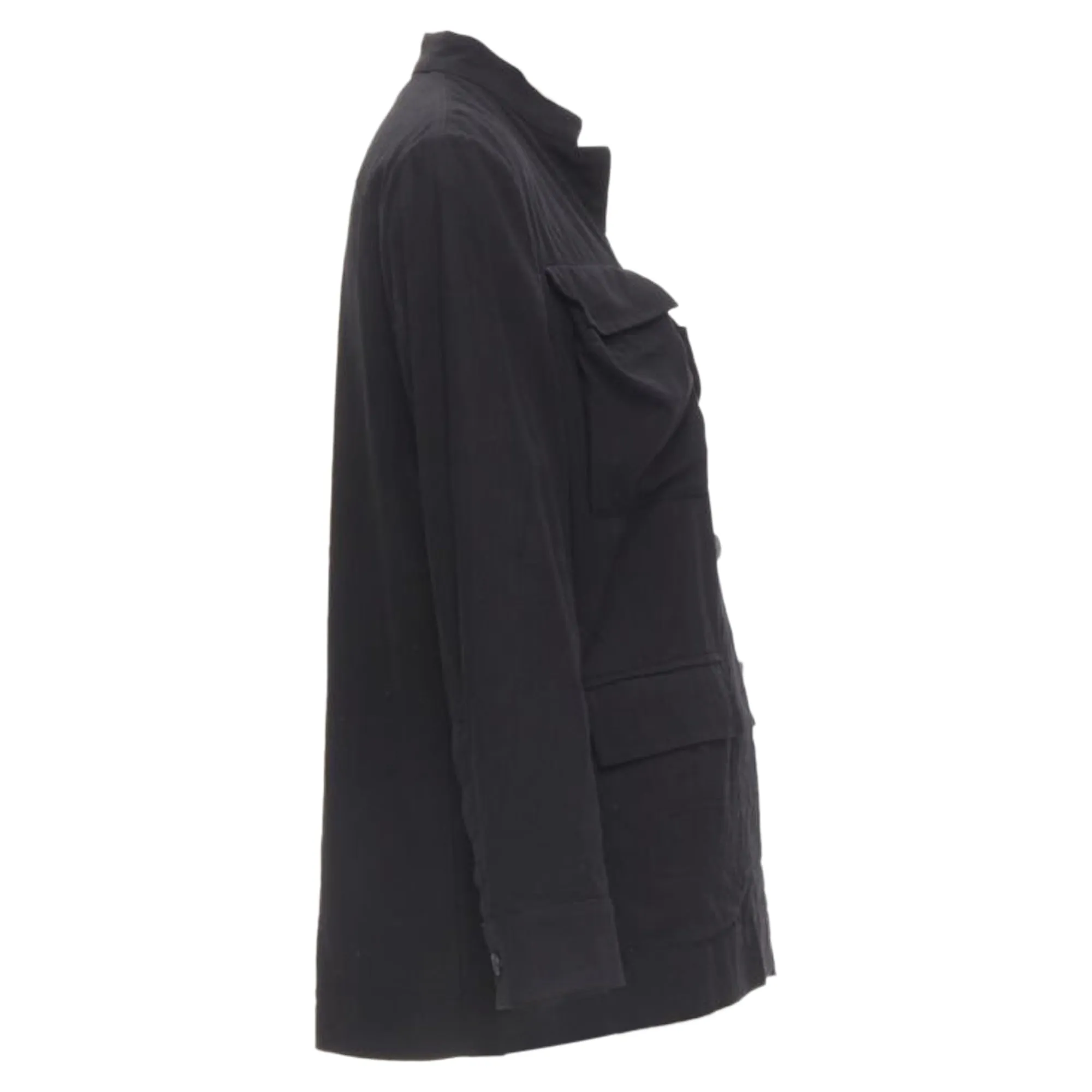 Haider Ackermann cotton p pockets mandarin collar jacket