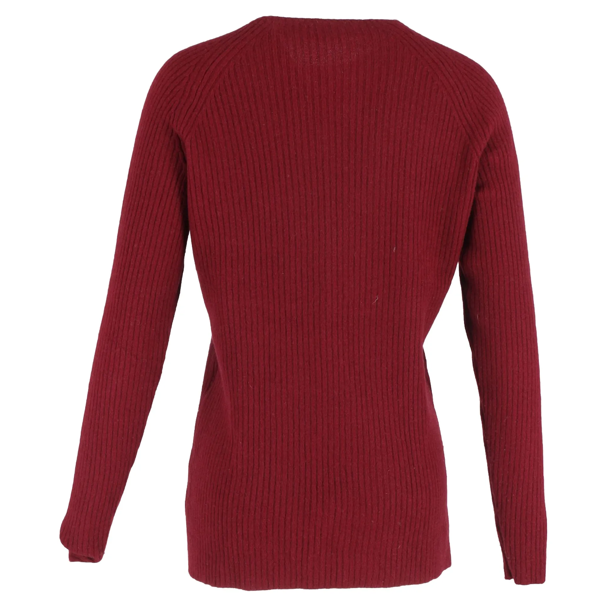 Haider Ackermann Crewneck Sweater in Red Wool