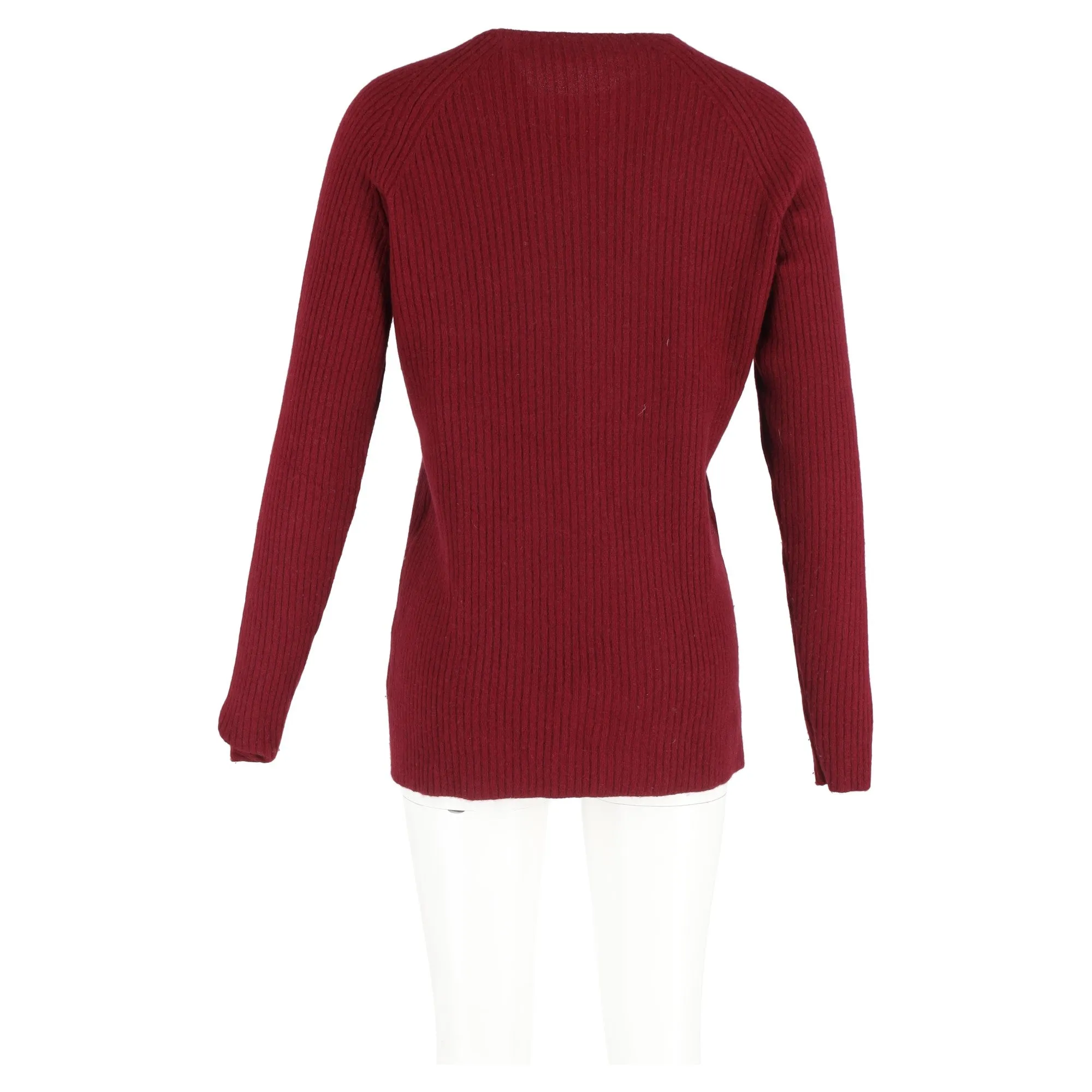 Haider Ackermann Crewneck Sweater in Red Wool