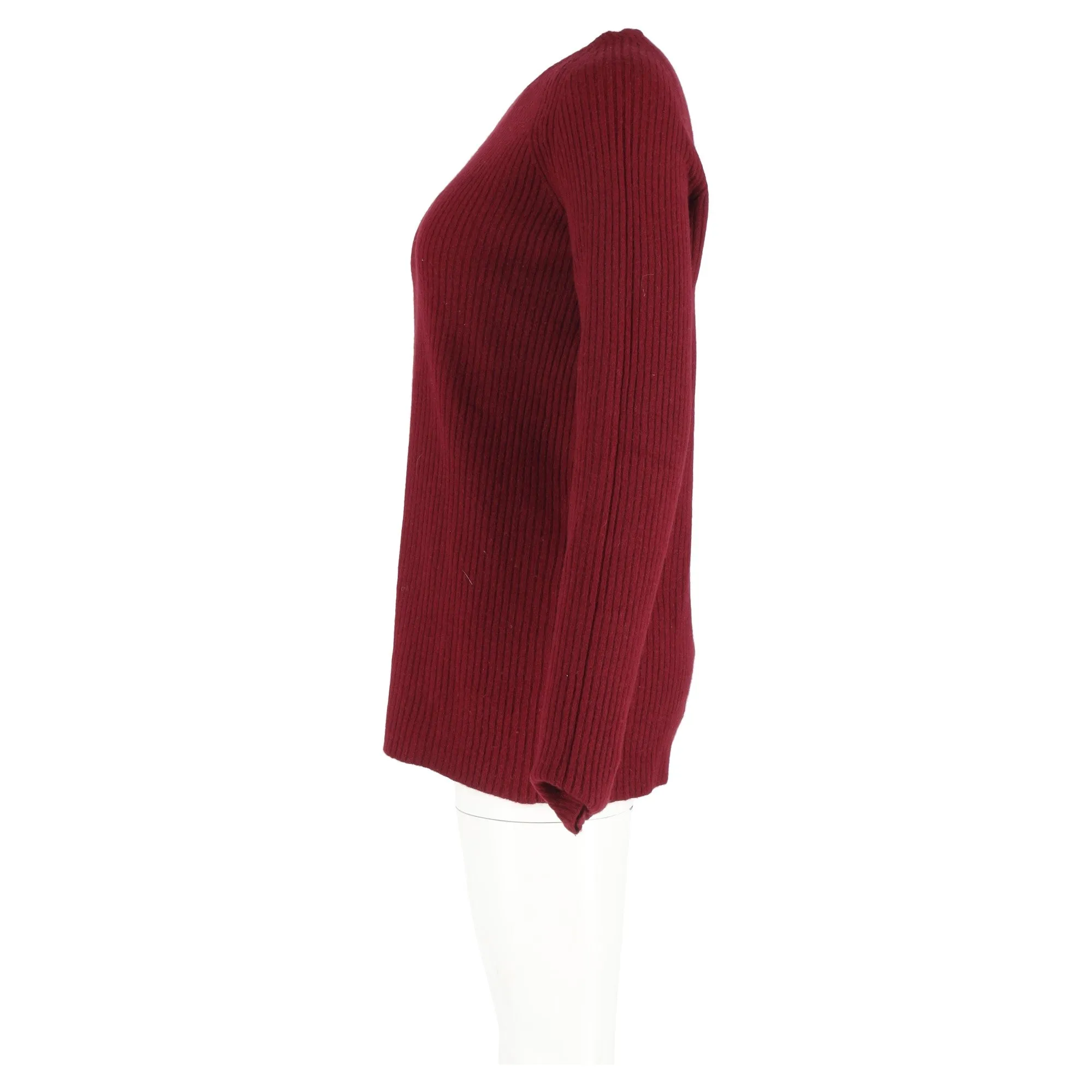 Haider Ackermann Crewneck Sweater in Red Wool
