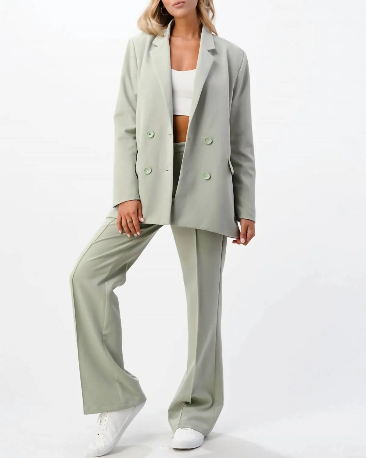 Hailey Trouser In Sage