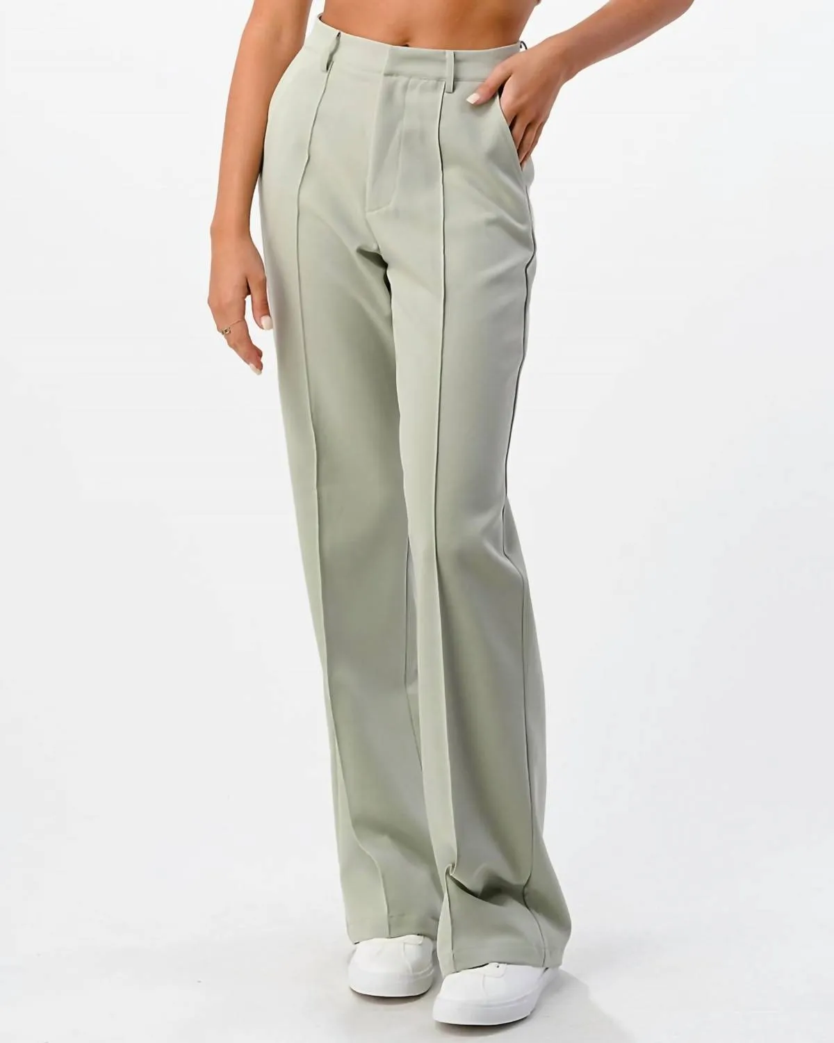 Hailey Trouser In Sage