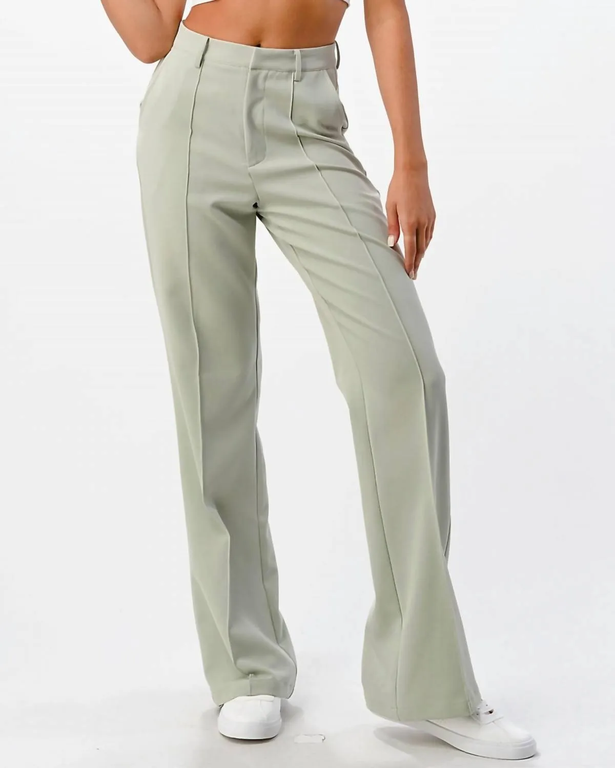 Hailey Trouser In Sage