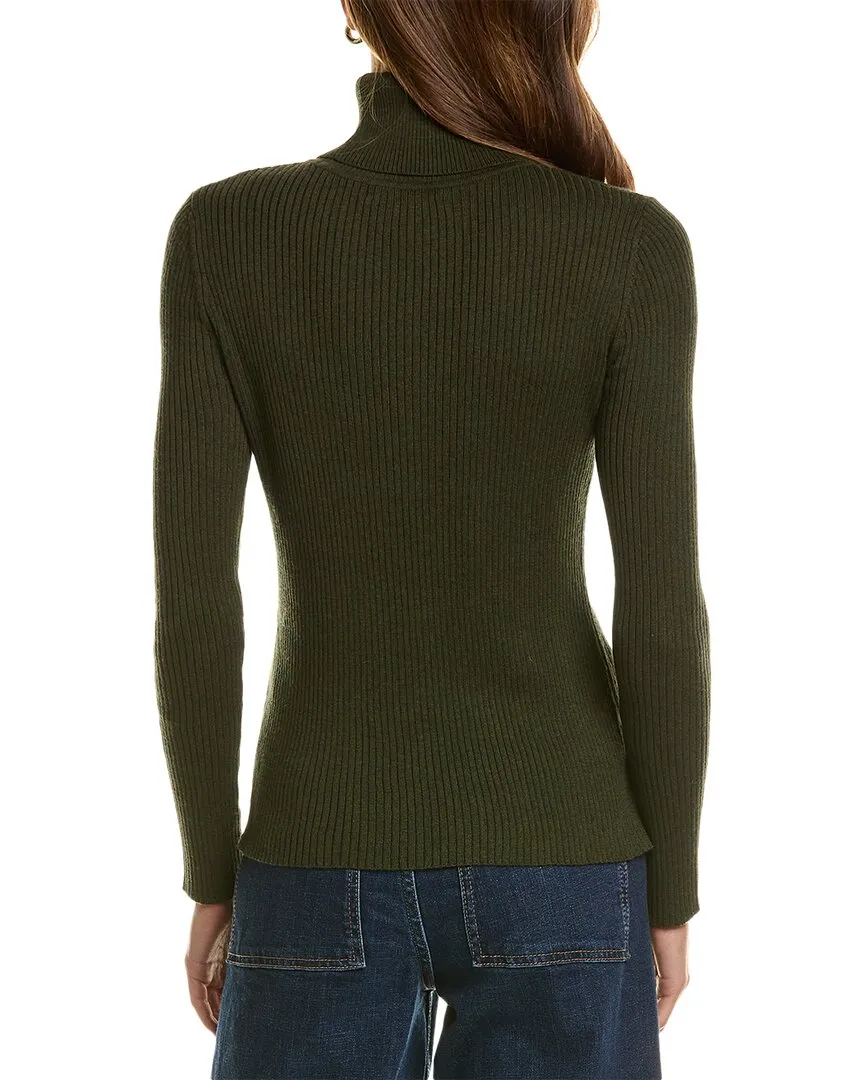 Hannah Rose Turtleneck Cashmere-Blend Sweater