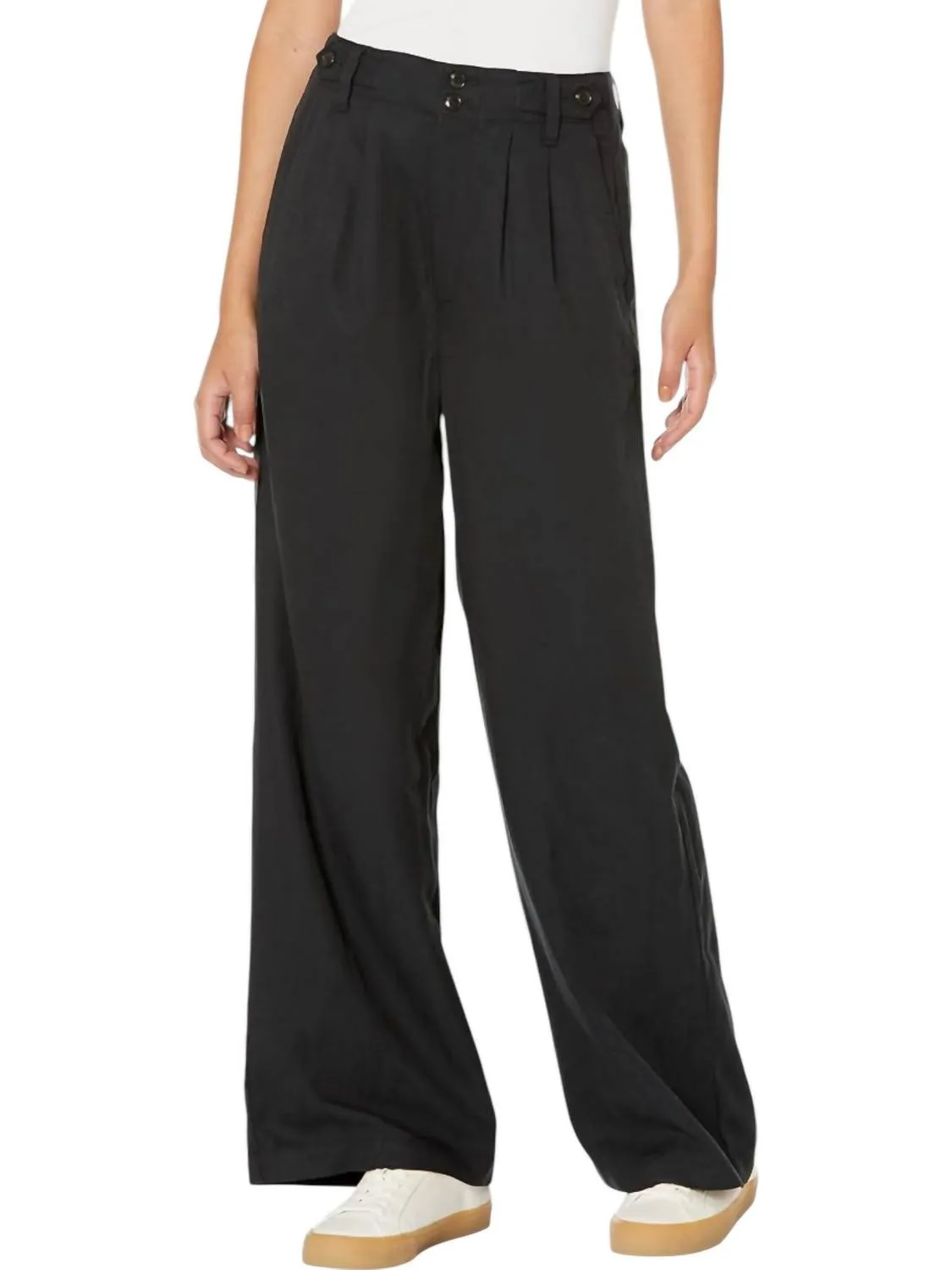 Harlow Wide Leg Pants In Black