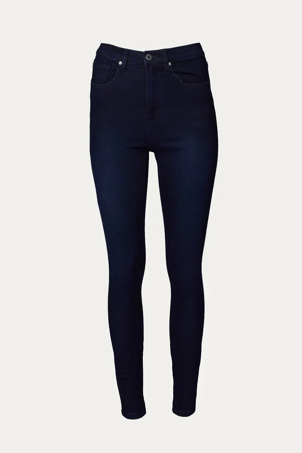 High Rise Skinny Ankle Zip Jeans In Mercer