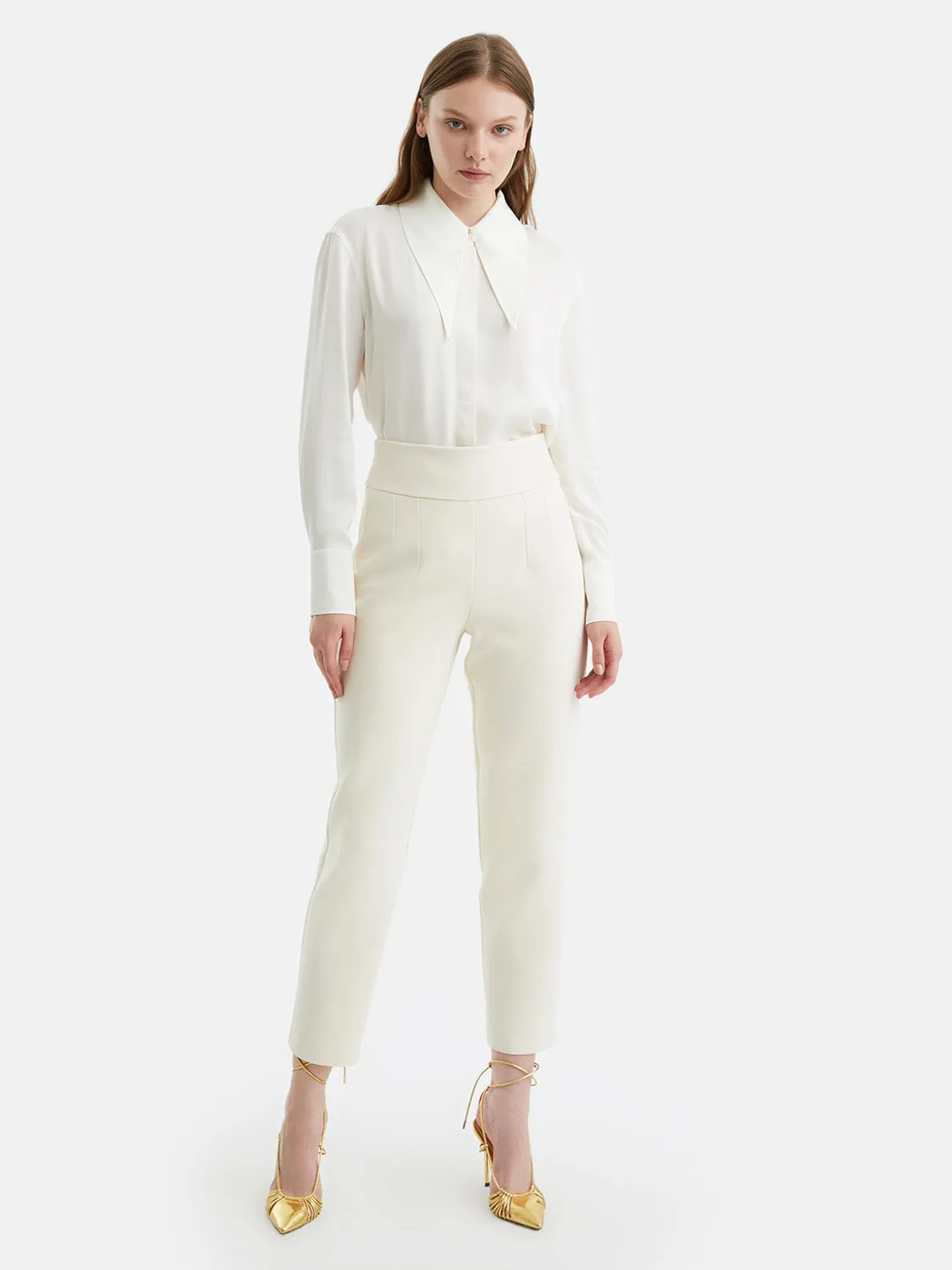 High-Waisted Carrot Pants