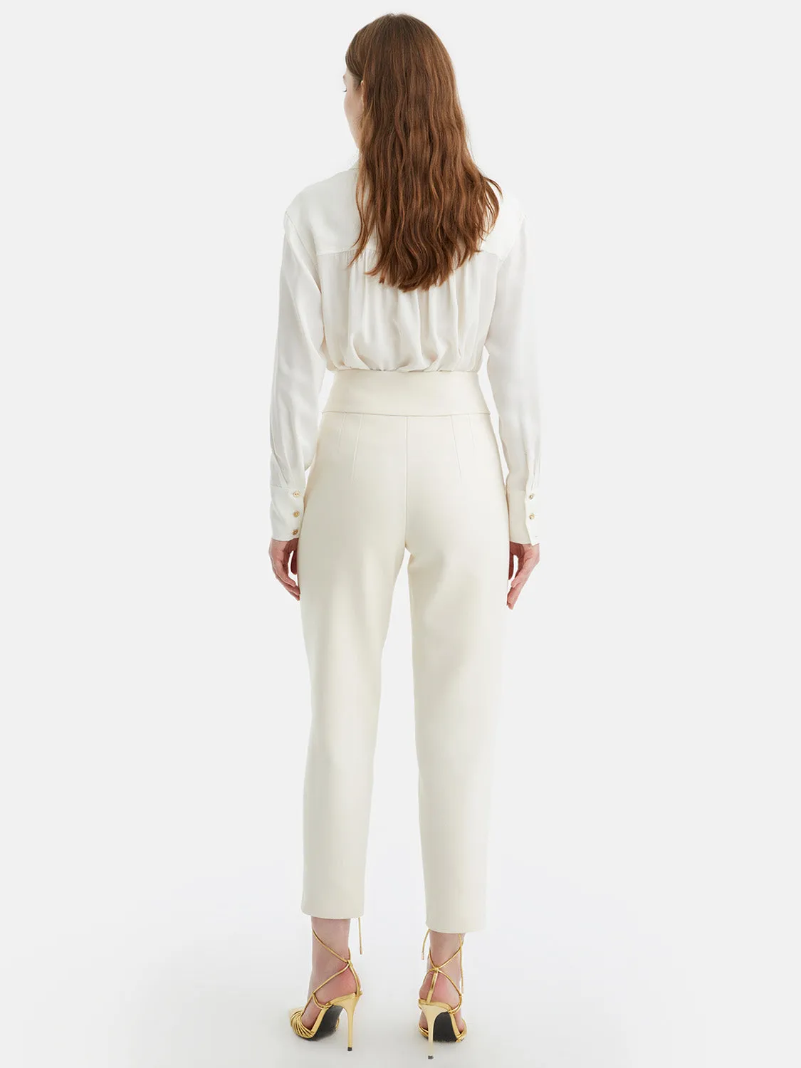 High-Waisted Carrot Pants