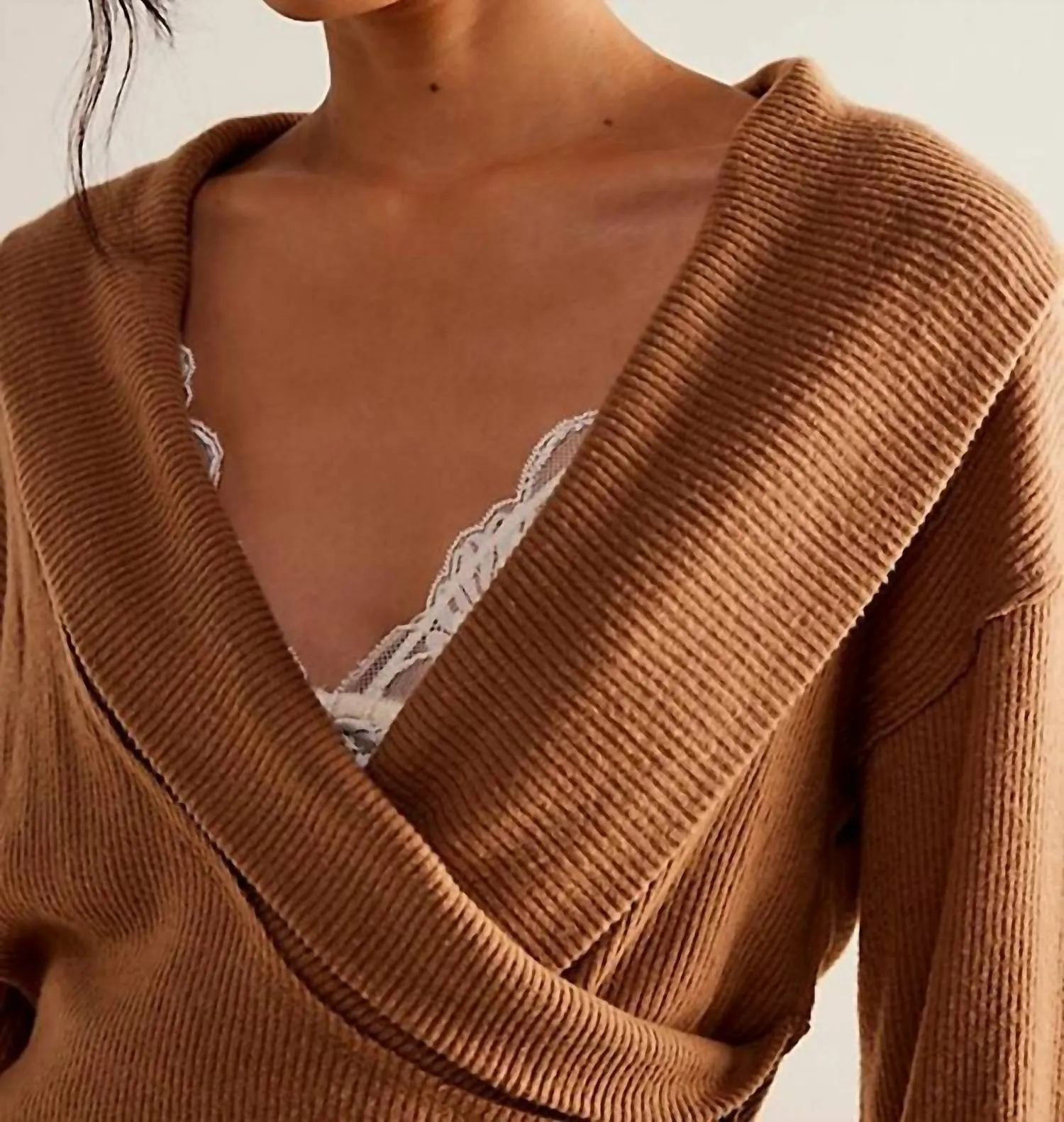 Hold Me Close Pullover In Brown