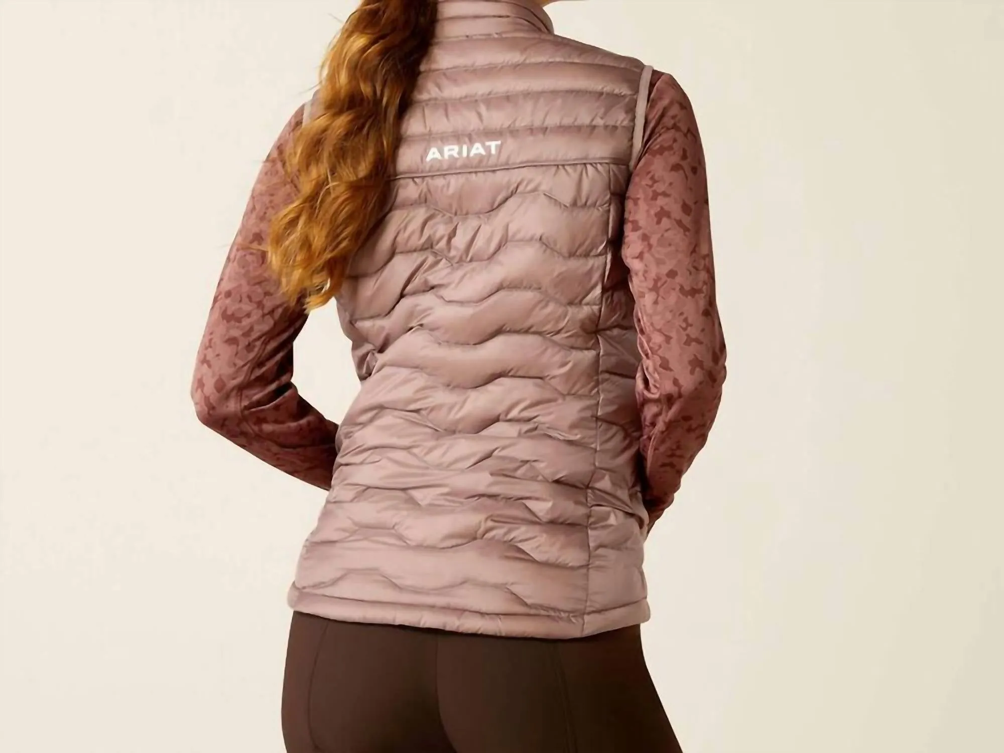 Ideal Down Vest In Purple Dove