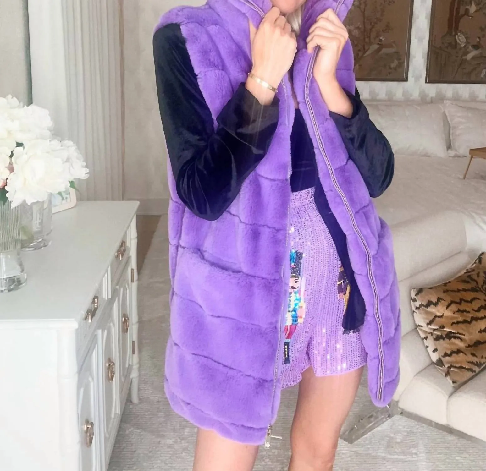 Ingrid Vest In Violet